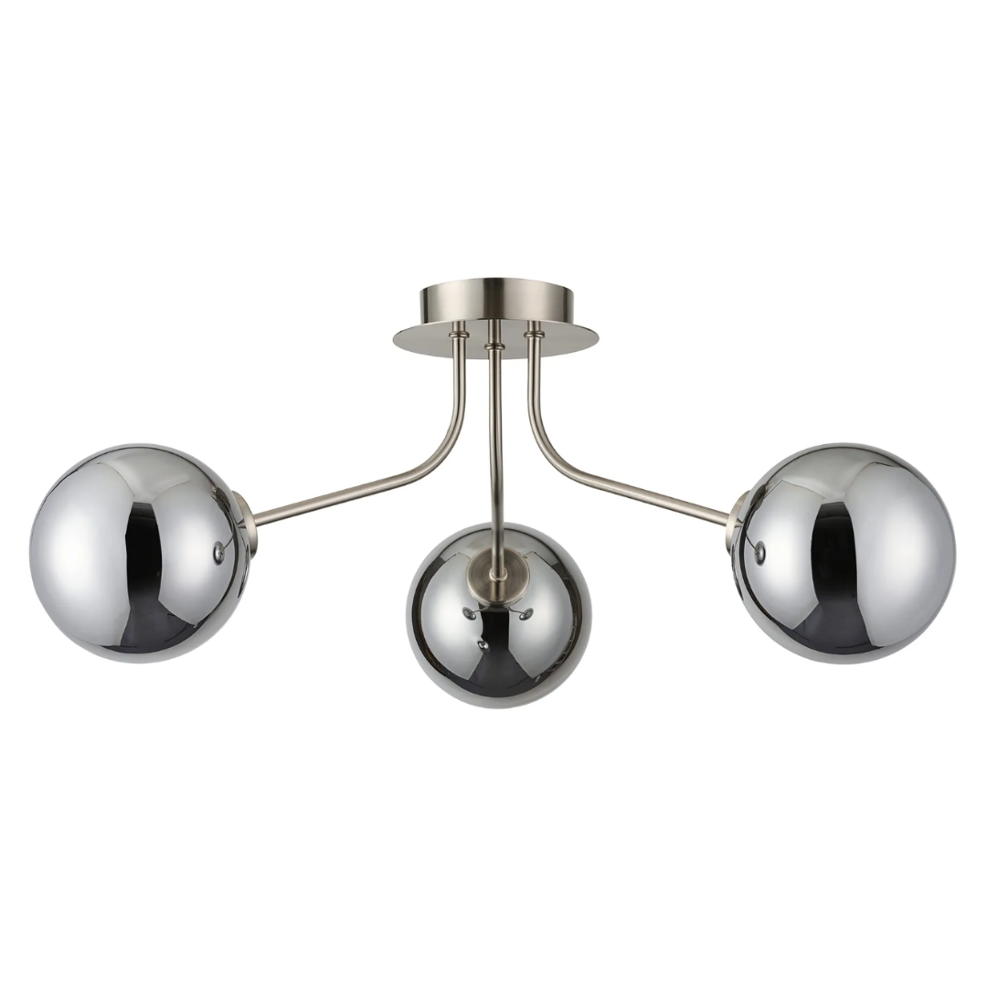 Colorado Small Semi Flush Light - Size and Dimensions