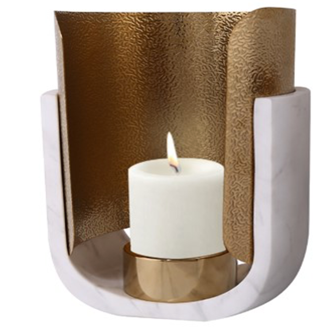 Radiant Arc Candle Holder
