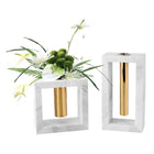 Moretti White Marble Decorative Vase