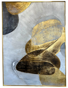 Zara Abstract Painting with Gold Frame