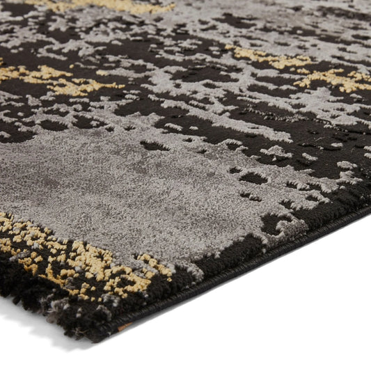 Craft 19788 Black/Gold Rug - Alternate View