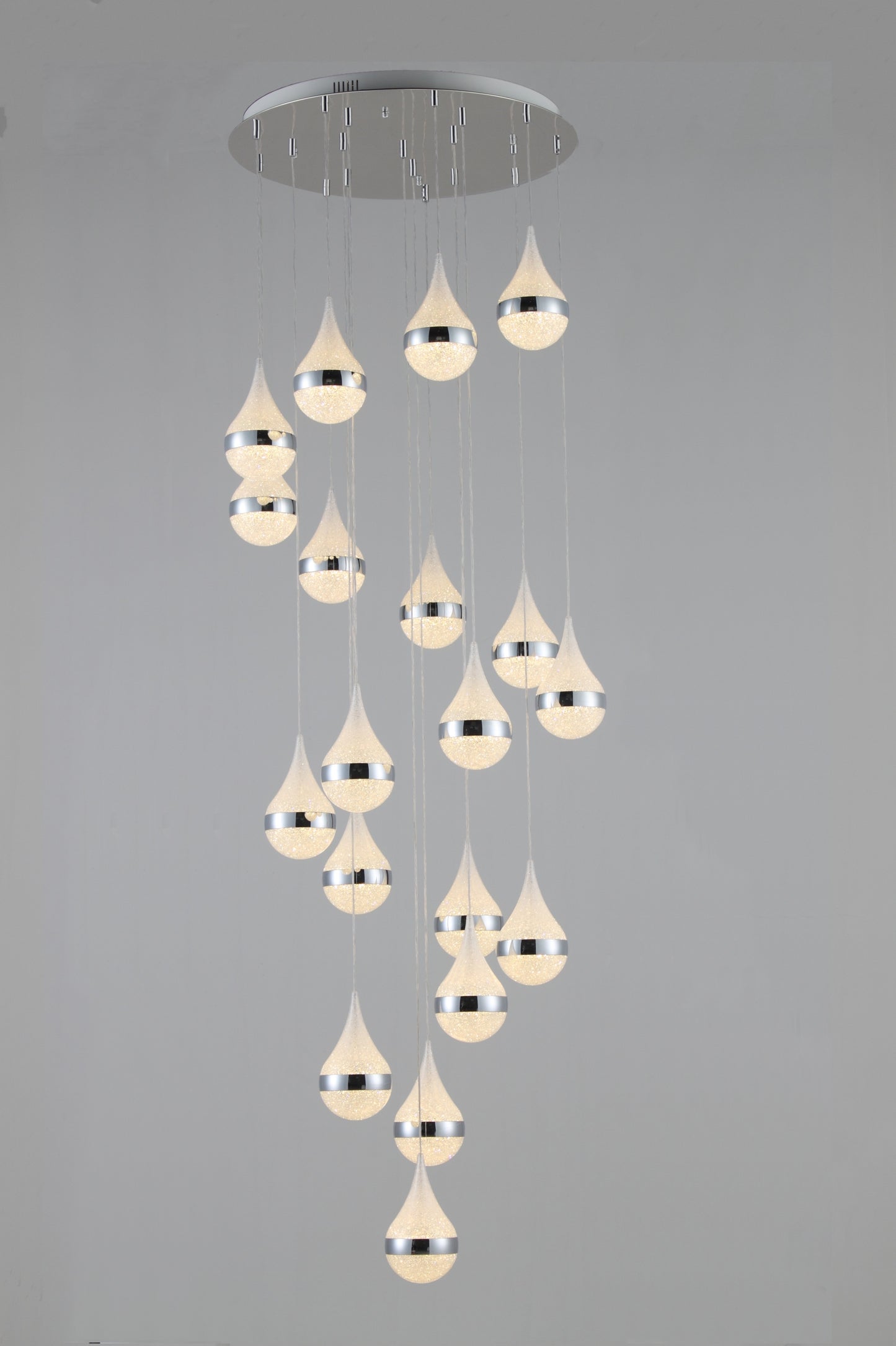 The Rainfall 19-Pendant Spiral Chandelier