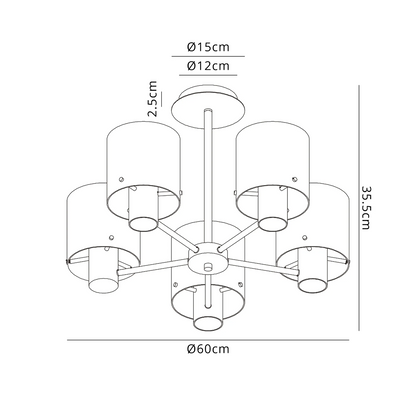 Fred Ceiling Light – Medium - View 5