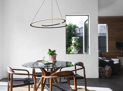 AeroHalo Modern Double Ring Pendant