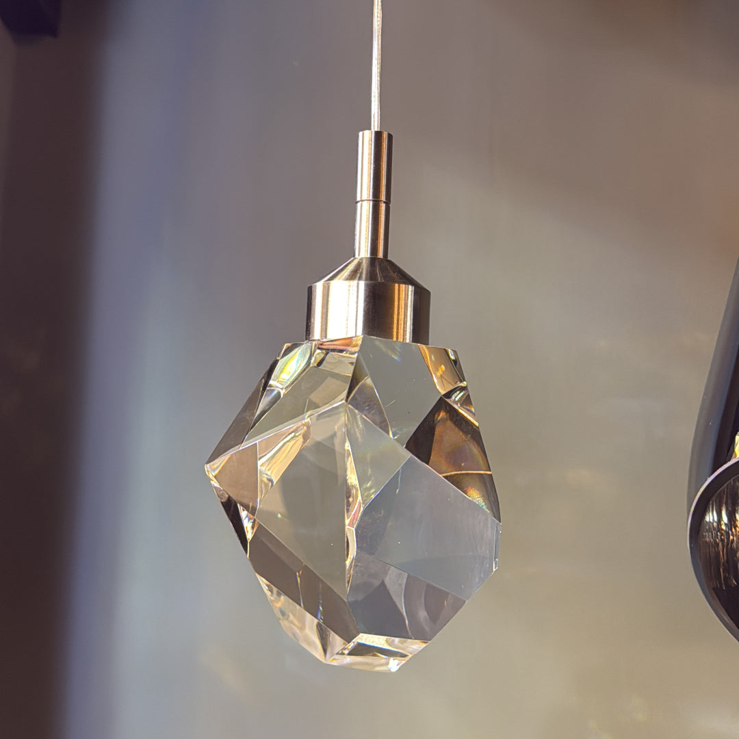 Crystallite Nickel 24-Pendant Chandelier