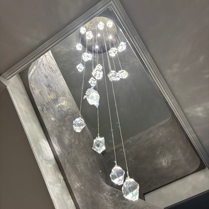 Crystallite Chandelier – Nickel 24 Pendant - View 4