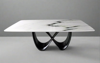 Obsidian Dining Table – Marble - Alternate View