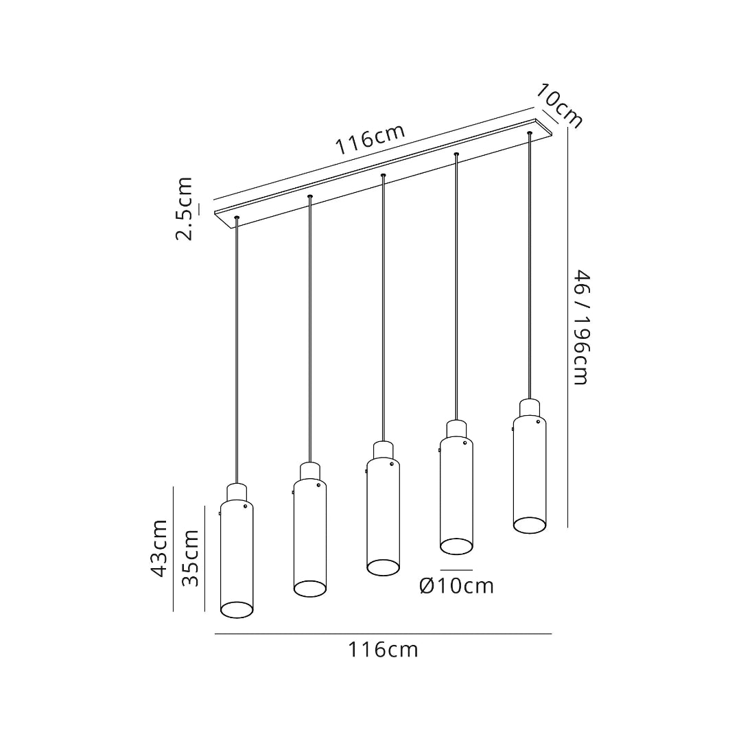 Fred Slim Linear Pendant