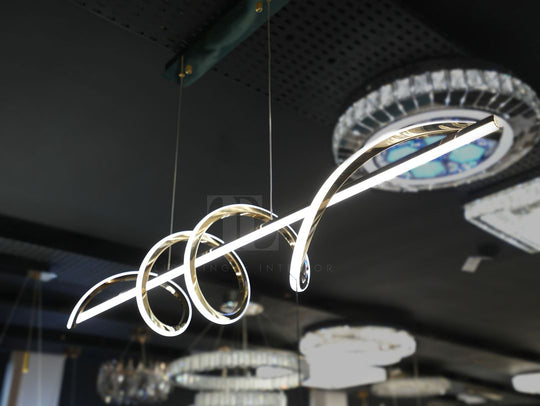 Fargo Polished Gold LED Hanging Light