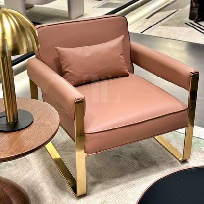 Giorgia Armchair – Red Microfiber - Armchair from TL Home