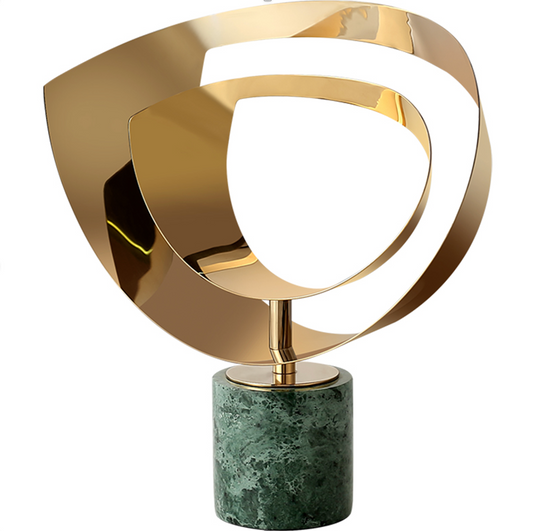 Golden Wave Abstract Ornament