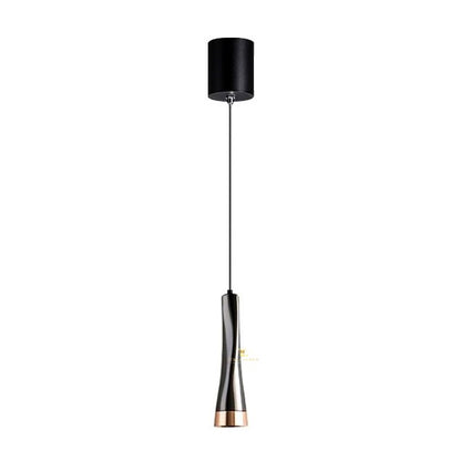 Haille Pendant – Dark Chrome - Alternate View