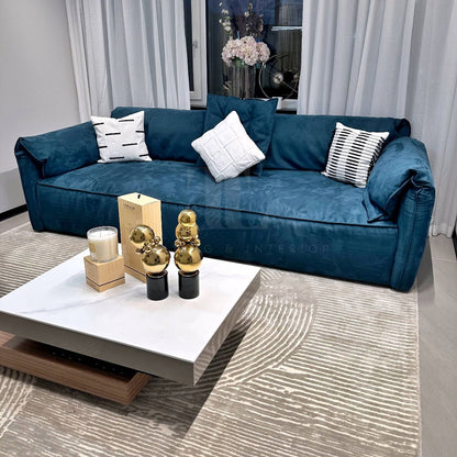 Hudson Elephant Ear Teal Sofa - Sofa from TL Home