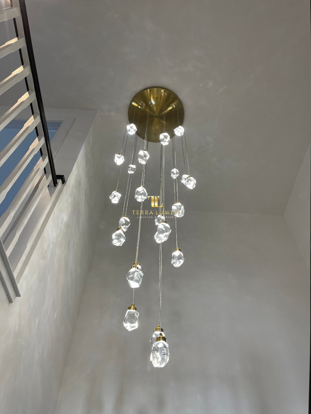 Crystallite Gold Pendant Chandelier