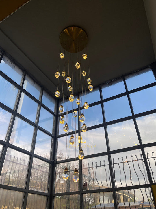 Crystallite Gold Pendant Chandelier