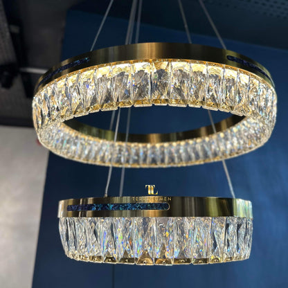 Lorenzo Chandelier – Two Ring - Size and Dimensions