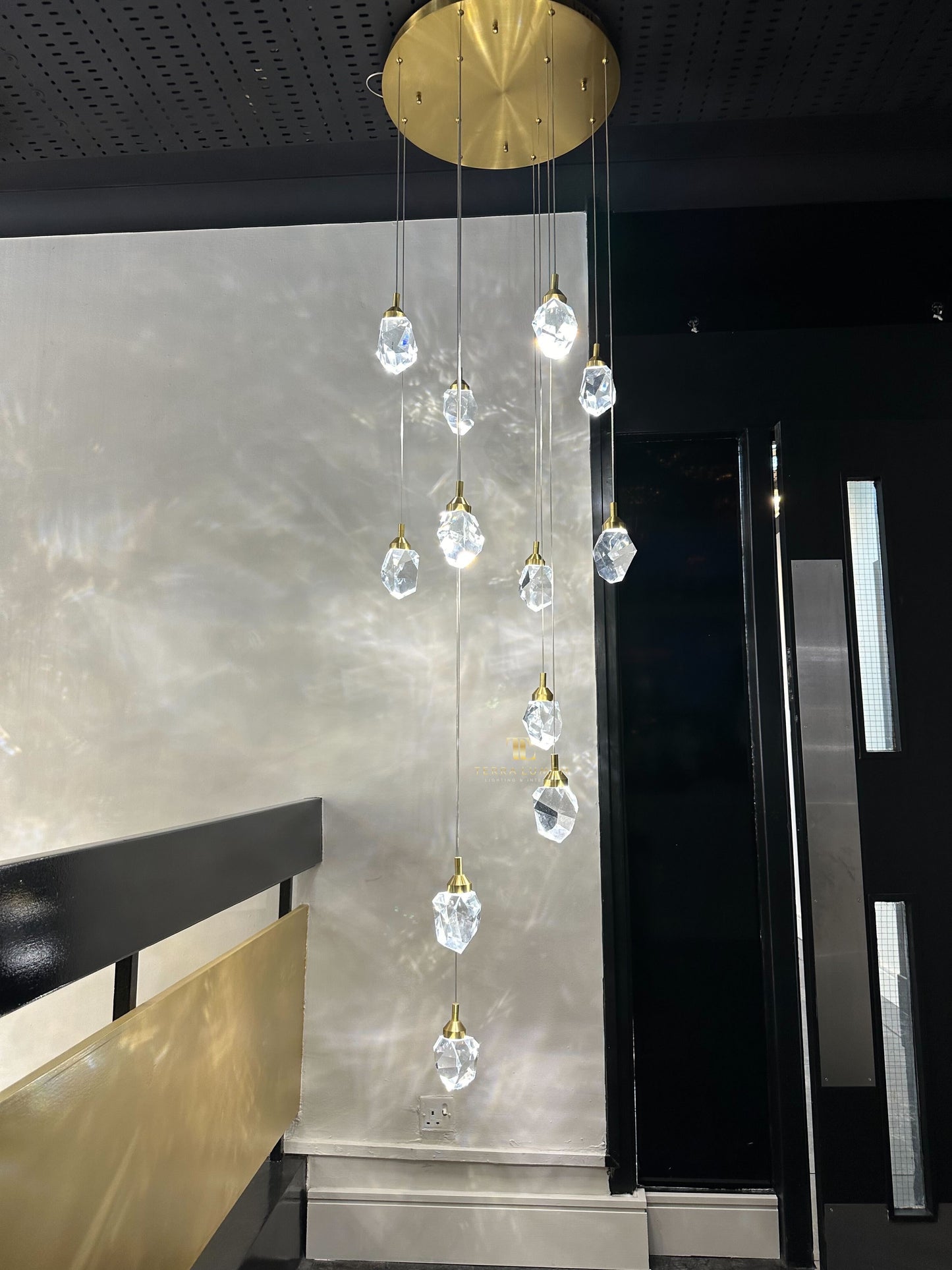 Crystallite Gold Pendant Chandelier