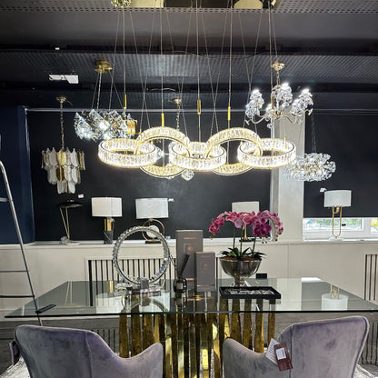 Halo Chandelier – Linear - Chandelier from TL Home