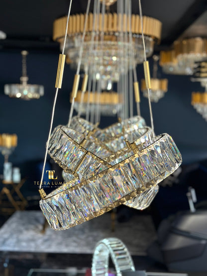 Halo Chandelier – Linear - View 4