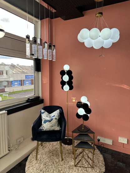 Rowan Table Lamp – Bubble Brass - View 10