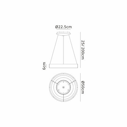 Bella Pendant – Black - Detail Shot