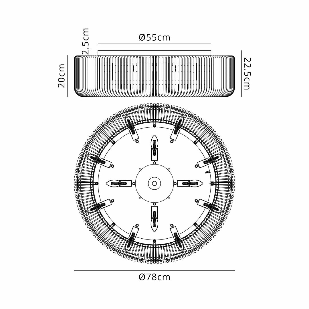 Velisse Flushed Chandelier