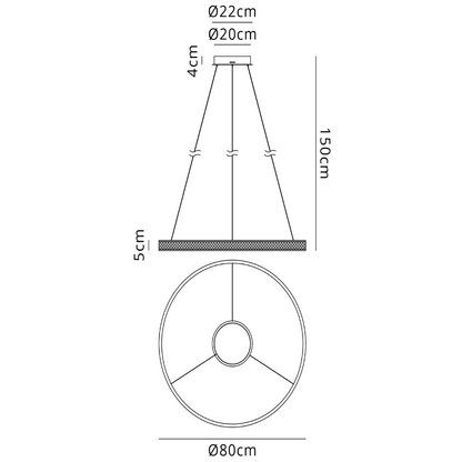 Lana Pendant Light - Size and Dimensions