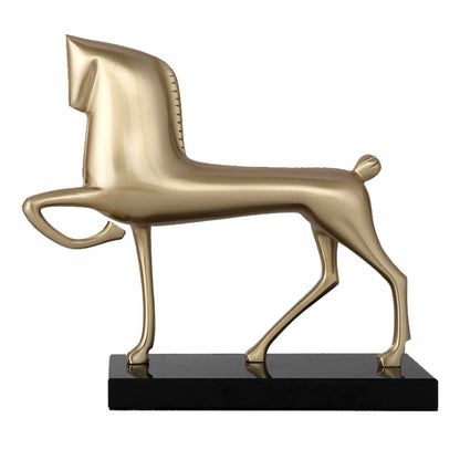 Horse Ornament – Copper & Marble - Detail Shot