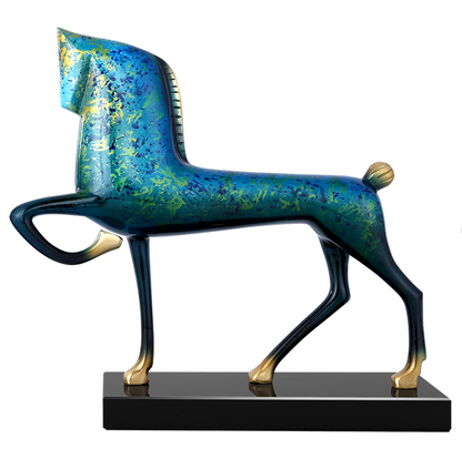 Horse Ornament – Copper & Marble - Size and Dimensions