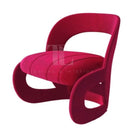 Lily Red Microfiber Armchair