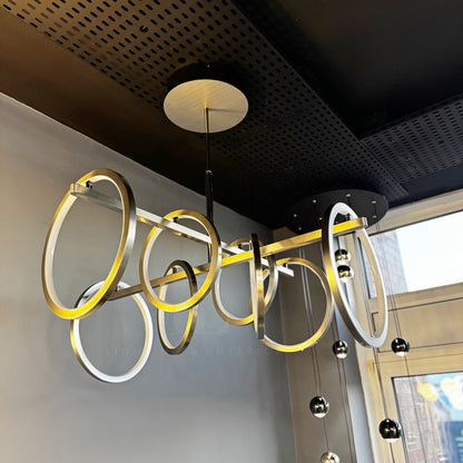 Lisbon Chrome Hanging Chandelier - Alternate View