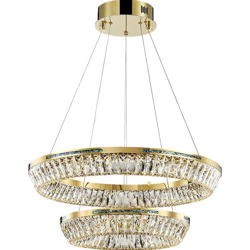 The Lorenzo 2-Ring Hanging Chandelier