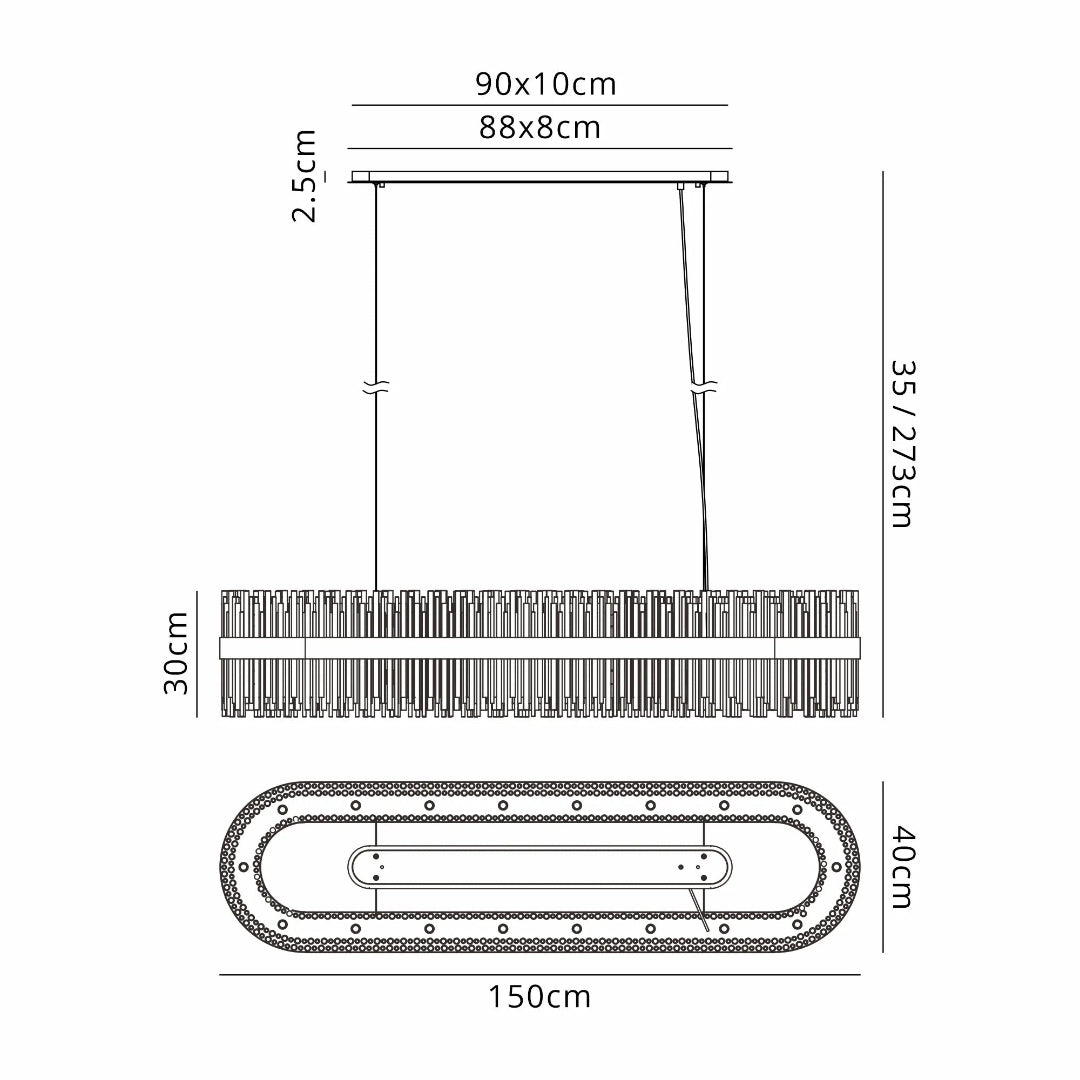 Lucian Linear Chandelier