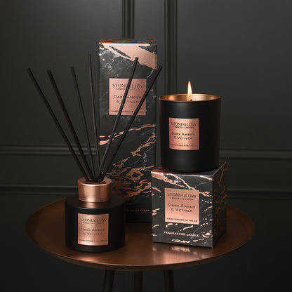 Luna - Dark Amber & Vetiver - Scented Candle - Boxed Tumbler