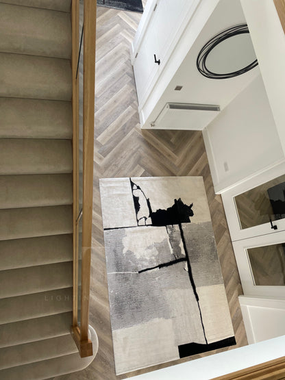 Mia Monochrome Rug - Detail Shot