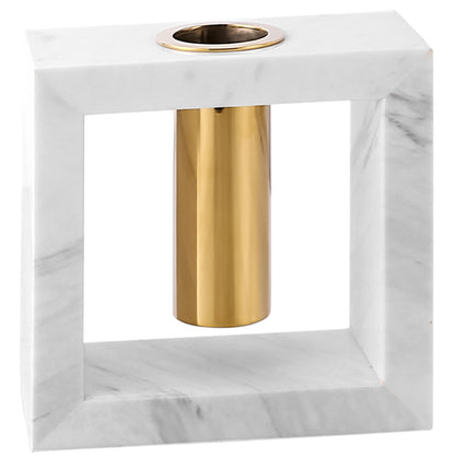 Moretti White Marble Decorative Vase - Detail Shot