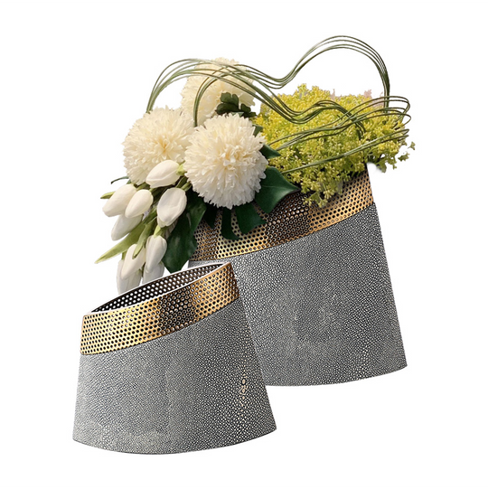 Serene Shagreen Vase