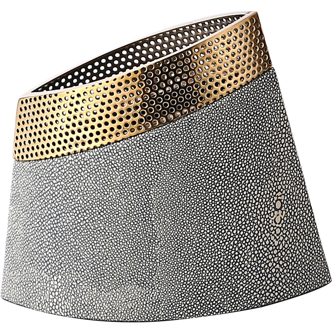 Serene Shagreen Vase