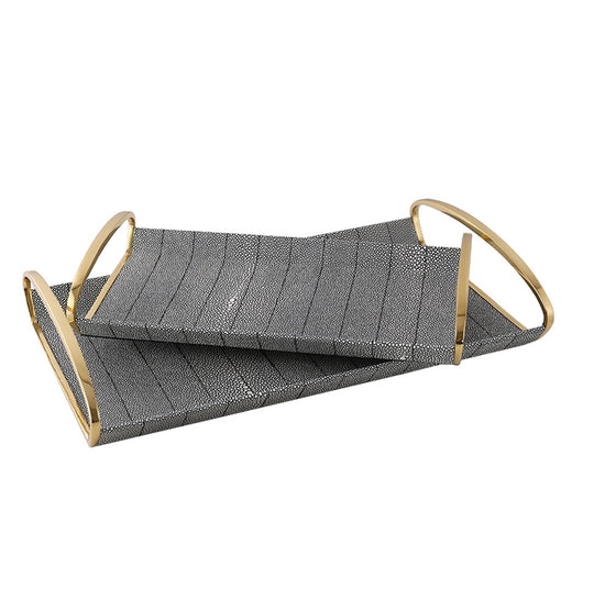 Serene Shagreen Tray