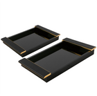 Paragon Tray – Black Leather