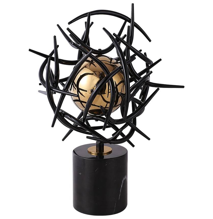 Alba Black and Gold Ornament