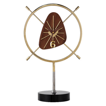 Howard Clock – Walnut & Crystal - Detail Shot