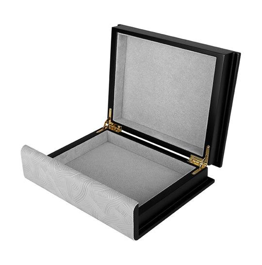 Light Grey Leather Storage Box