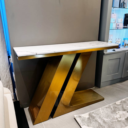 Maddox Console Table – Gold - Furniture from TL Home