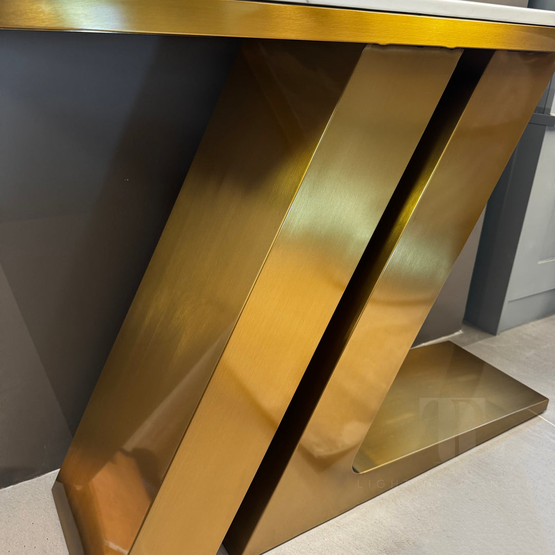 Maddox Gold Console Table