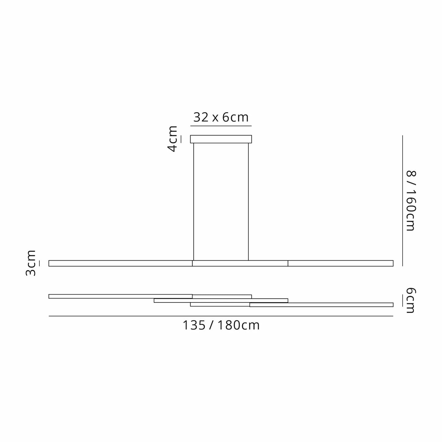 Meca Extendable Linear Pendant