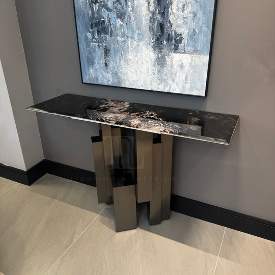 Medina Black Console Table