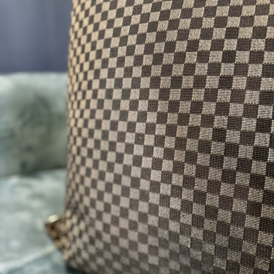 Noir Grid Cushion