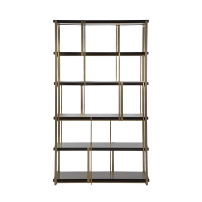 Renzo Shelving Unit – Black & Gold - Detail Shot