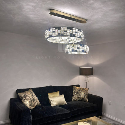 Seraphina Chandelier – Two Ring - Alternate View